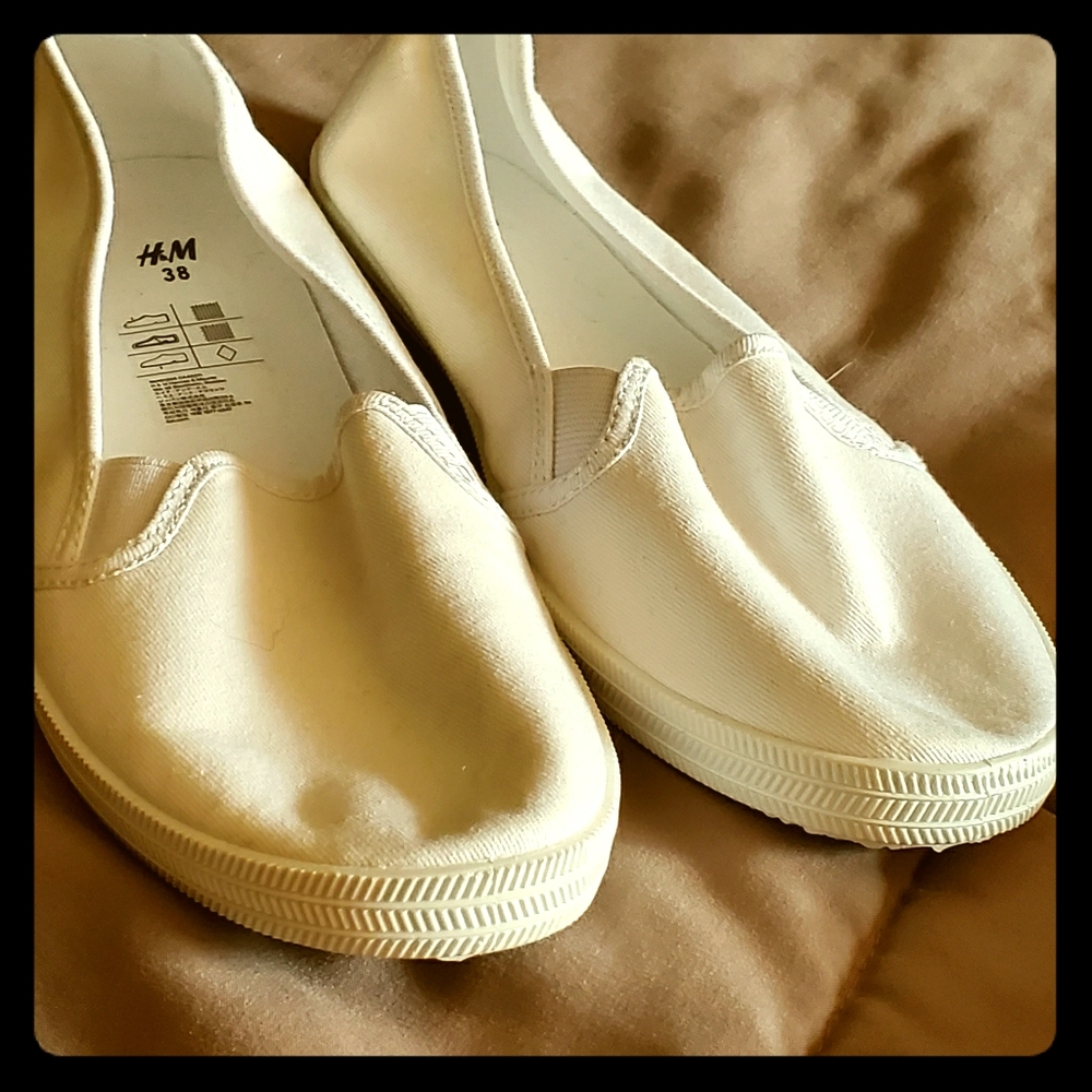 Never worn white shoes